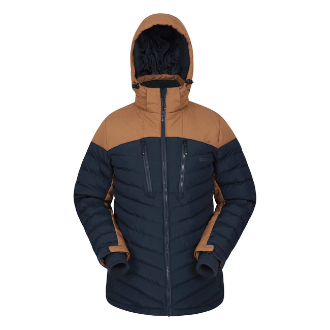 Tan - Front - Mountain Warehouse Mens Vulcan Padded Ski Jacket