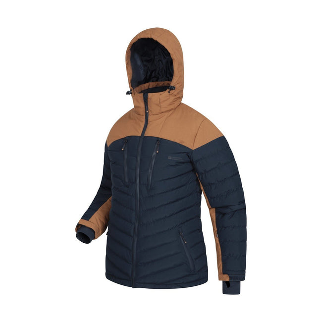 Tan - Side - Mountain Warehouse Mens Vulcan Padded Ski Jacket