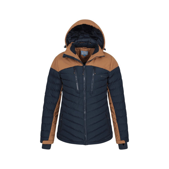 Tan - Pack Shot - Mountain Warehouse Mens Vulcan Padded Ski Jacket