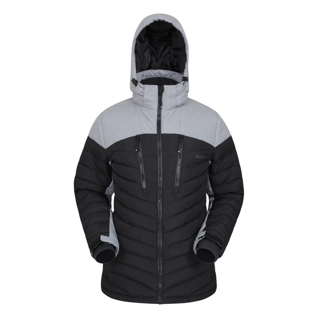 Black - Front - Mountain Warehouse Mens Vulcan Padded Ski Jacket