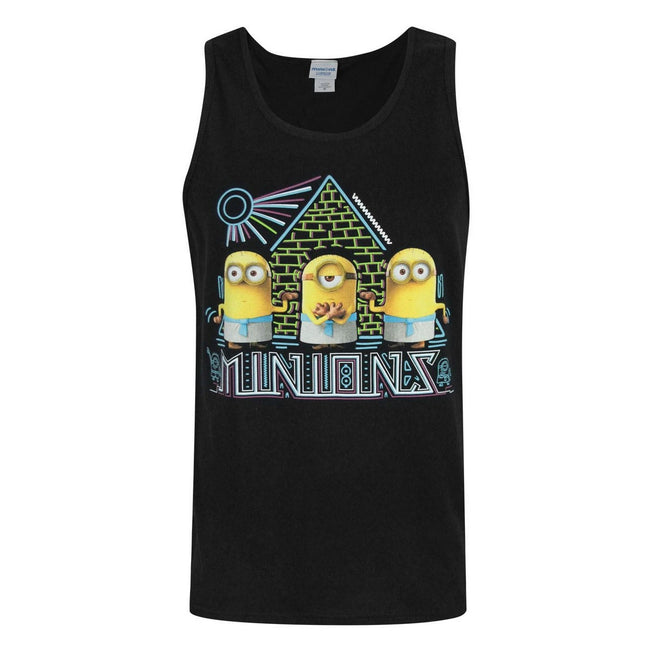 Black - Front - Minions Mens Egyptian Vest