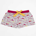 Gray-Burgundy - Side - Harry Potter Womens-Ladies Hedwig Short Pyjama Set
