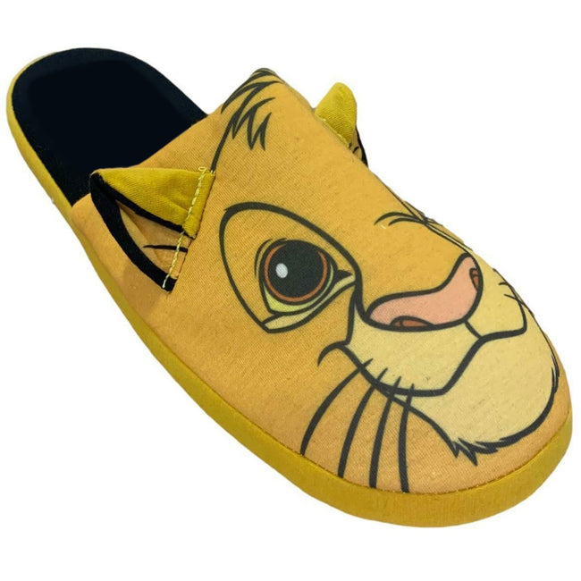 Yellow - Front - The Lion King Childrens-Kids Simba Polyester Slippers