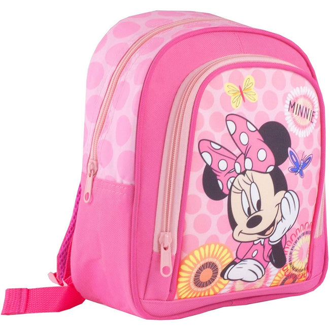 Pink - Side - Disney Girls Minnie Mouse Knapsack