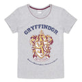 Gray-White-Maroon - Back - Harry Potter Womens-Ladies Gryffindor Long Pyjama Set