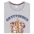 Gray-White-Maroon - Pack Shot - Harry Potter Womens-Ladies Gryffindor Long Pyjama Set