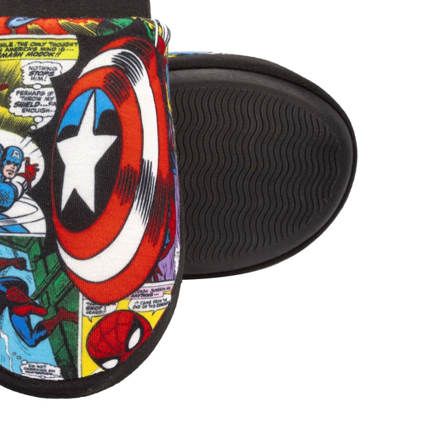 Multicolored - Close up - Marvel Avengers Mens Slippers