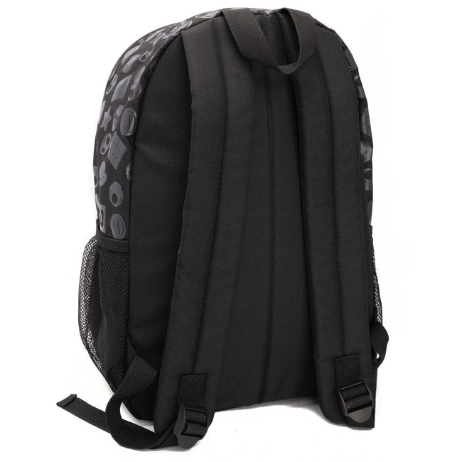 Black-Red - Side - Super Mario All-Over Print Knapsack