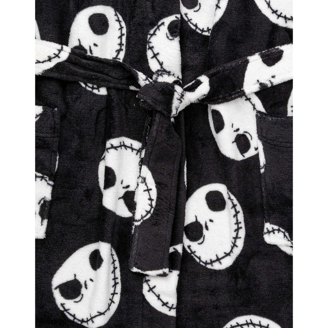 Black-White - Pack Shot - Nightmare Before Christmas Womens-Ladies Bathrobe