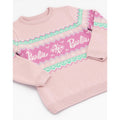 Pastel Pink - Close up - Barbie Girls Fair Isle Sweater