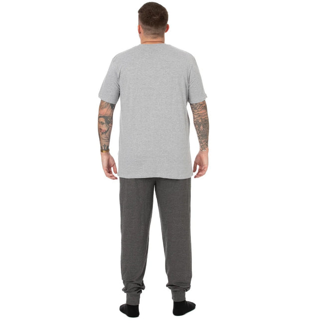 Light Grey-Dark Grey - Back - Minions Mens Pajama Set