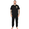 Black - Front - Star Wars: The Mandalorian Mens Grogu Long Pyjama Set