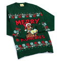 Green-Red - Side - Scooby Doo Mens Knitted Christmas Sweater