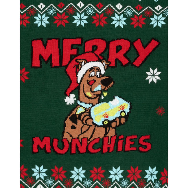 Green-Red - Lifestyle - Scooby Doo Mens Knitted Christmas Sweater