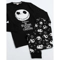 Black-White - Side - Nightmare Before Christmas Mens Pajama Set