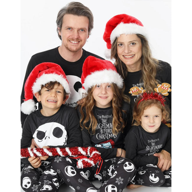 Black-White - Pack Shot - Nightmare Before Christmas Mens Pajama Set
