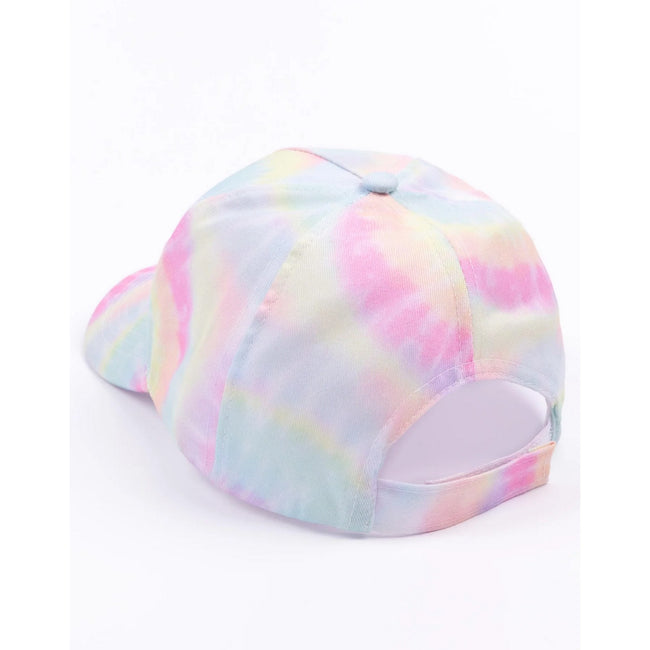 Pink - Back - Barbie Childrens-Kids Tie Dye Cap
