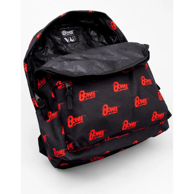 Black-Red - Pack Shot - David Bowie Logo Knapsack