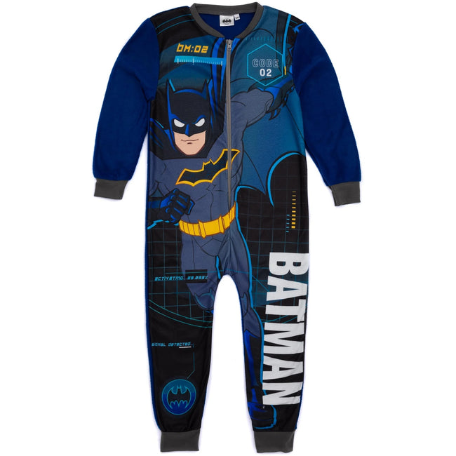 Black-Blue - Front - Batman Childrens-Kids Sleeper