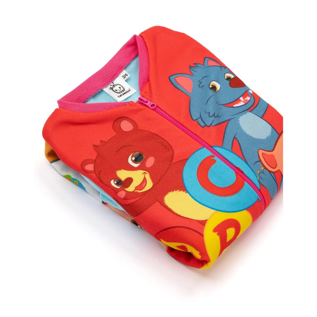 Orange-Blue - Back - Cocomelon Childrens-Kids ABC Sleeper