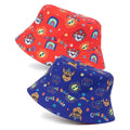 Navy Blue-Red - Front - Paw Patrol Boys Reversible Bucket Hat