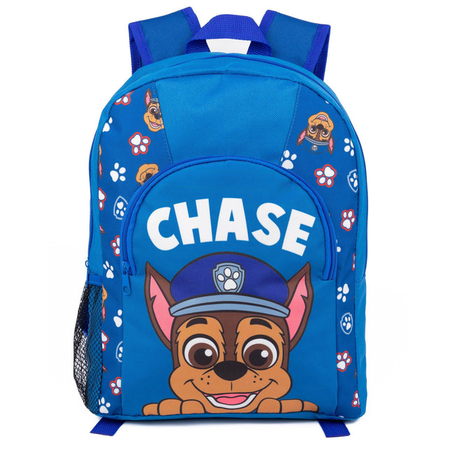 Blue - Front - Paw Patrol Boys Chase Knapsack