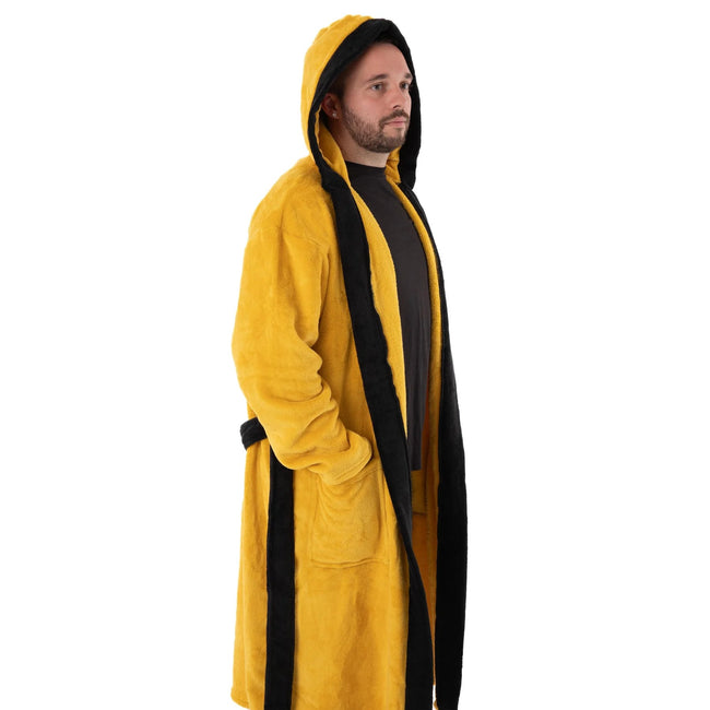 Yellow - Side - Star Trek Mens Logo Bathrobe