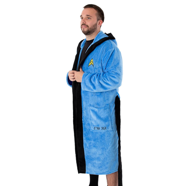 Blue - Lifestyle - Star Trek Mens Logo Bathrobe