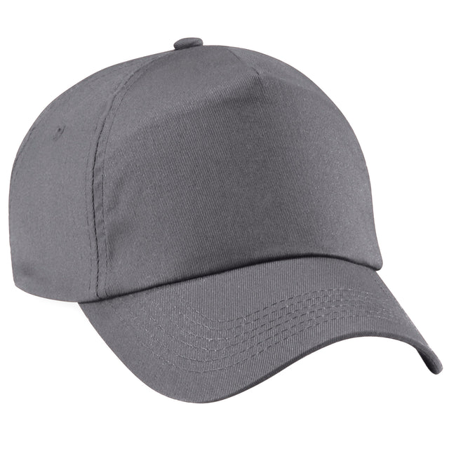 Graphite Gray - Front - Beechfield Unisex Plain Original 5 Panel Baseball Cap