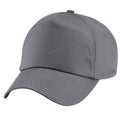 Graphite Gray - Back - Beechfield Unisex Plain Original 5 Panel Baseball Cap