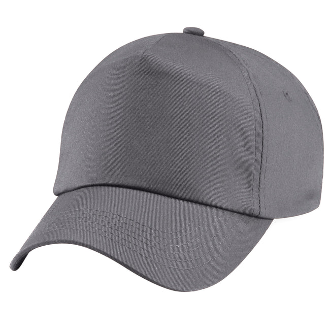 Graphite Gray - Back - Beechfield Unisex Plain Original 5 Panel Baseball Cap