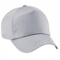 Light Gray - Front - Beechfield Unisex Plain Original 5 Panel Baseball Cap