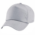 Light Gray - Back - Beechfield Unisex Plain Original 5 Panel Baseball Cap