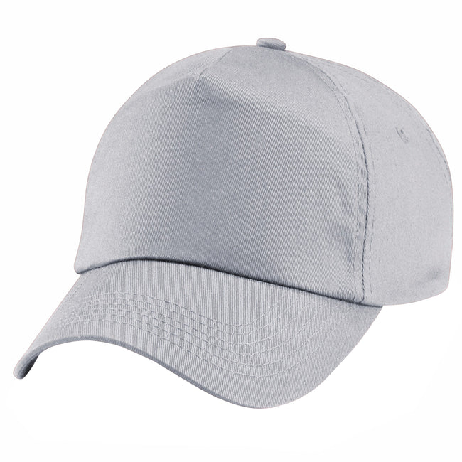 Light Gray - Back - Beechfield Unisex Plain Original 5 Panel Baseball Cap