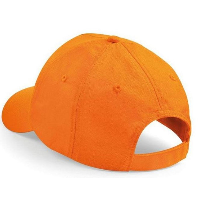 Orange - Side - Beechfield Unisex Plain Original 5 Panel Baseball Cap