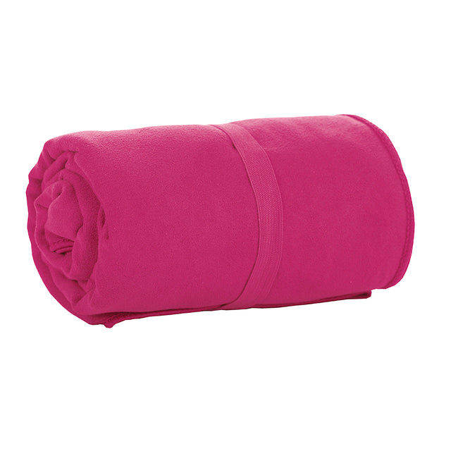 Fuchsia - Back - SOLS Atoll 70 Microfiber Bath Towel