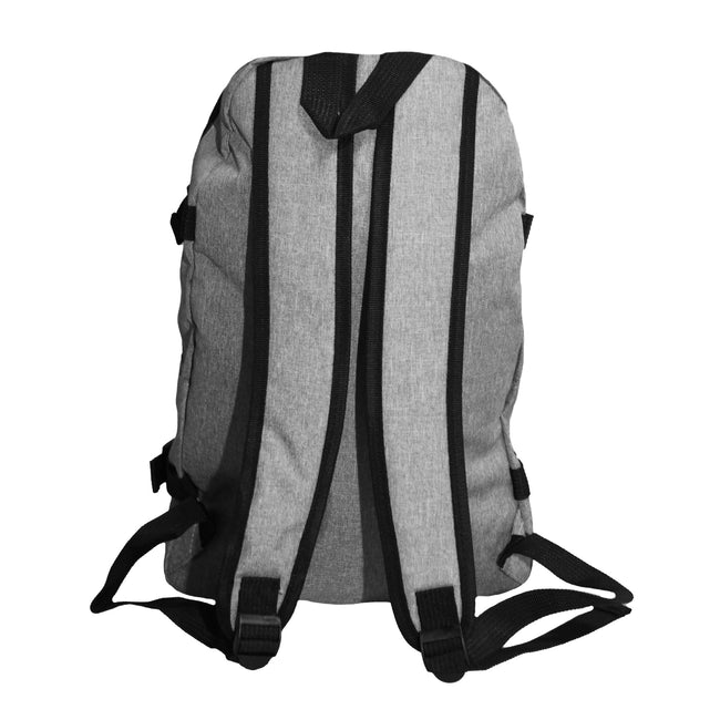 Gray Marl - Back - SOLS Unisex Wall Street Padded Backpack