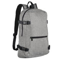 Gray Marl - Lifestyle - SOLS Unisex Wall Street Padded Backpack