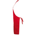 Red - Back - SOLS Unisex Gramercy Bib Apron