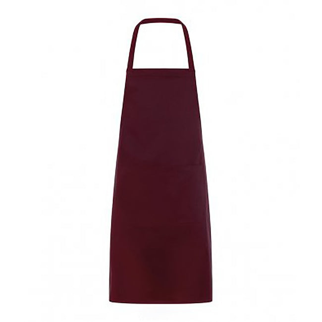 Burgundy - Front - SOLS Unisex Gramercy Bib Apron