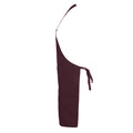 Burgundy - Back - SOLS Unisex Gramercy Bib Apron