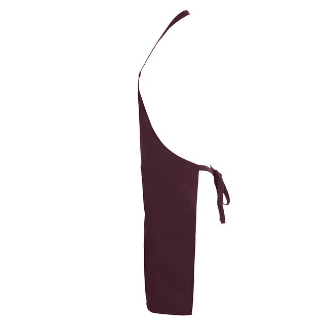 Burgundy - Back - SOLS Unisex Gramercy Bib Apron