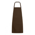 Chocolate - Front - SOLS Unisex Gramercy Bib Apron