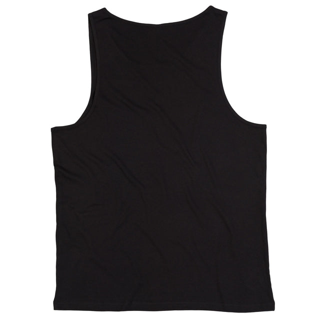 Black - Back - One By Mantis Unisex Drop Armhole Vest Top