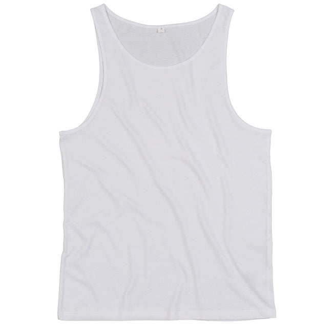 White - Front - One By Mantis Unisex Drop Armhole Vest Top