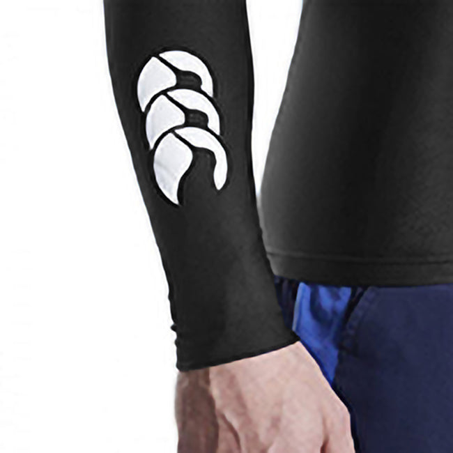 Black - Side - Canterbury Mens ThermoReg Long Sleeve Base Layer Top