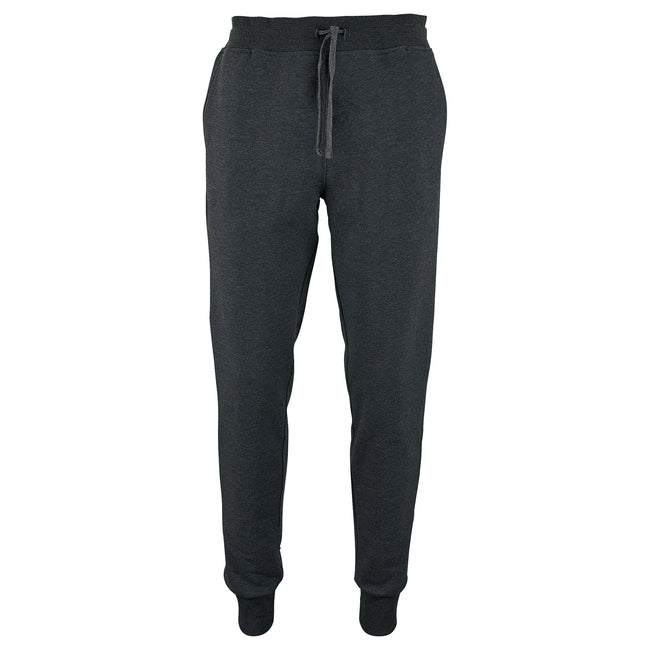 Charcoal Marl - Front - SOLS Mens Jake Slim Fit Jogging Bottoms