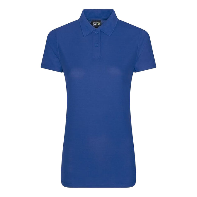 Royal - Front - PRO RTX Womens-Ladies Pro Polyester Polo Shirt