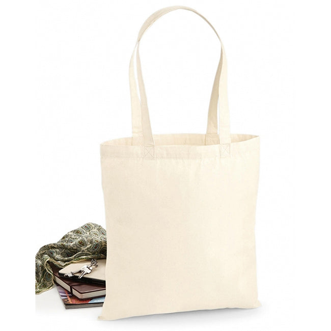 Natural - Back - Westford Mill Premium Cotton Tote Bag