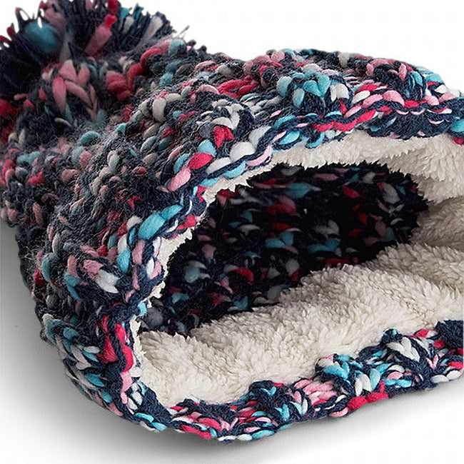 Candy Twist - Side - Beechfield Adults Twister Pom Pom Beanie